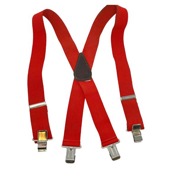 Carhartt Red Utility Santa Suspenders Large/ XL - Picture 4 of 5
